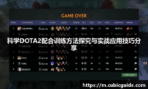 科学DOTA2配合训练方法探究与实战应用技巧分享